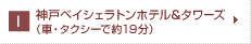 神戸ベイシェラトンホテル&タワーズ　車・タクシー　約19分